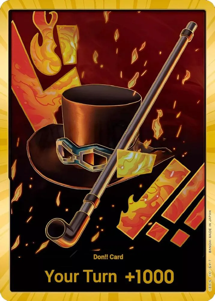 DON!! Card (Sabo) (Gold) — Premium Booster -The Best- — One Piece Card Game