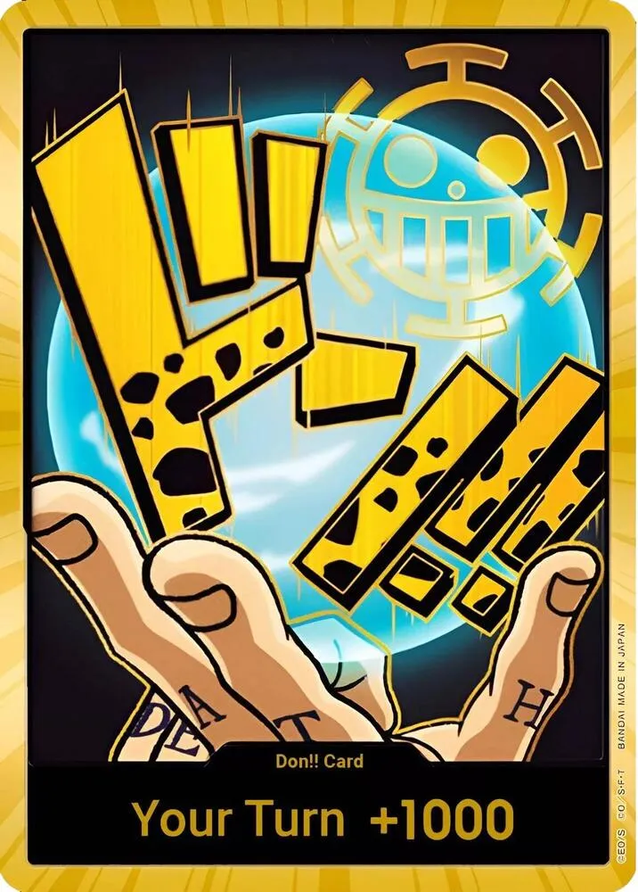 DON!! Card (Trafalgar Law) (Gold) — Premium Booster -The Best- — One Piece Card Game