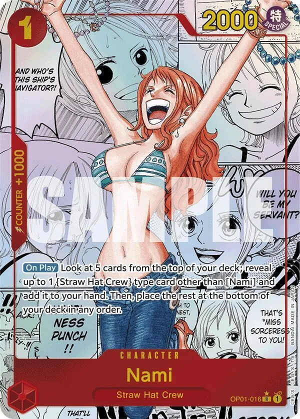 Nami (OP01-016) (Manga) — Premium Booster -The Best- — One Piece Card Game