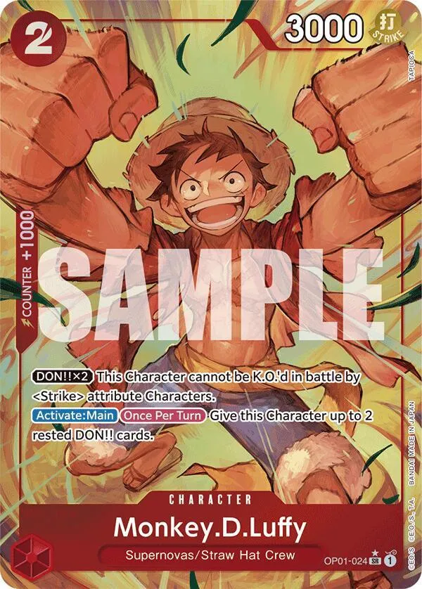 Monkey.D.Luffy (OP01-024) (Alternate Art) — Premium Booster -The Best- — One Piece Card Game