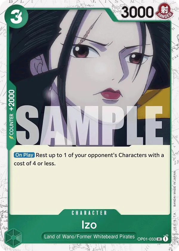 Izo (OP01-033) (Jolly Roger Foil) — Premium Booster -The Best- — One Piece Card Game