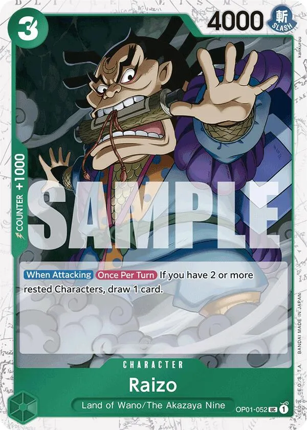 Raizo (Jolly Roger Foil) — Premium Booster -The Best- — One Piece Card Game