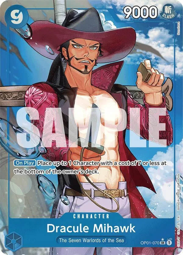 Dracule Mihawk (OP01-070) (Alternate Art) — Premium Booster -The Best- — One Piece Card Game