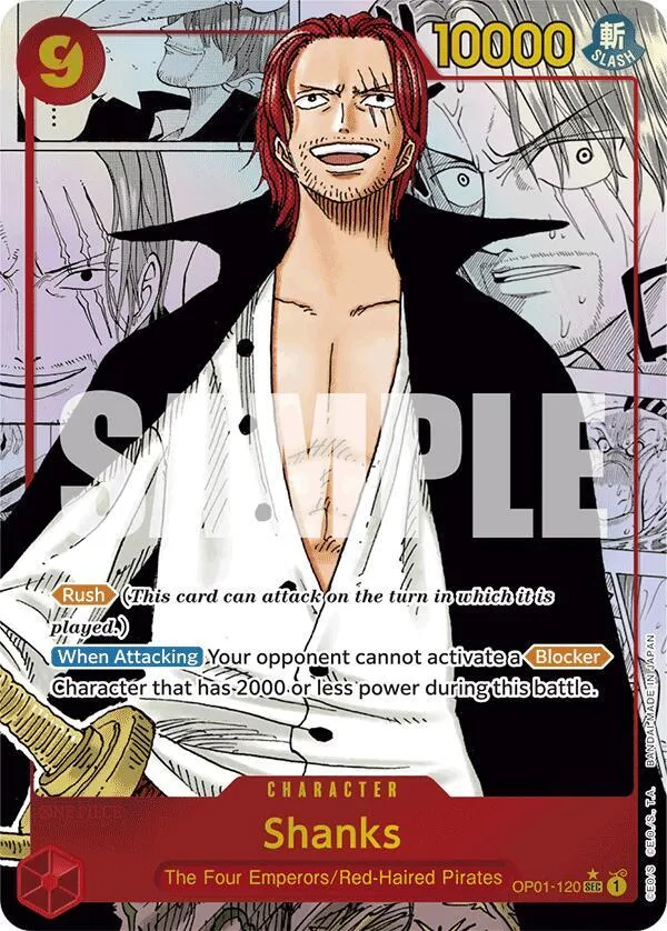 Shanks (OP01-120) — Premium Booster -The Best- — One Piece Card Game