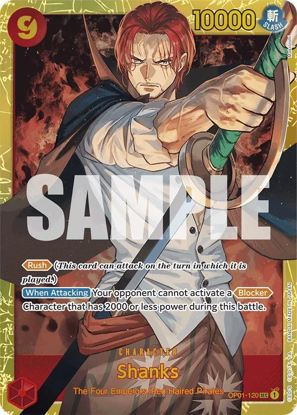 Shanks (OP01-120) (Reprint) — Premium Booster -The Best- — One Piece Card Game