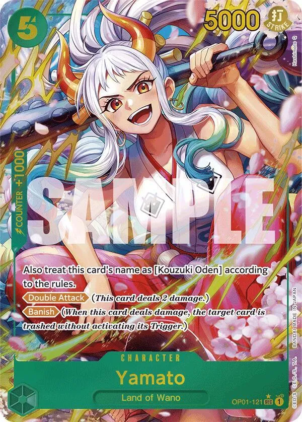 Yamato (OP01-121) (Alternate Art) — Premium Booster -The Best- — One Piece Card Game