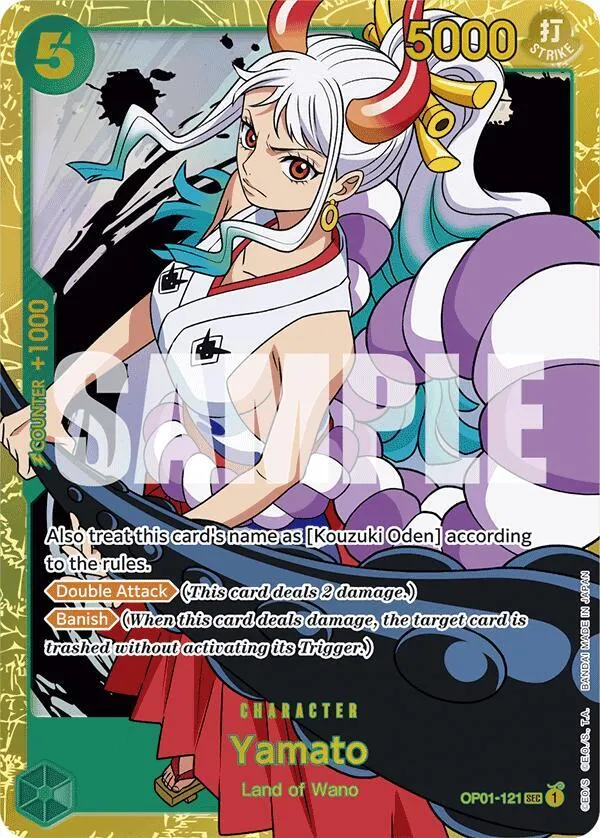 Yamato (OP01-121) (Reprint) — Premium Booster -The Best- — One Piece Card Game