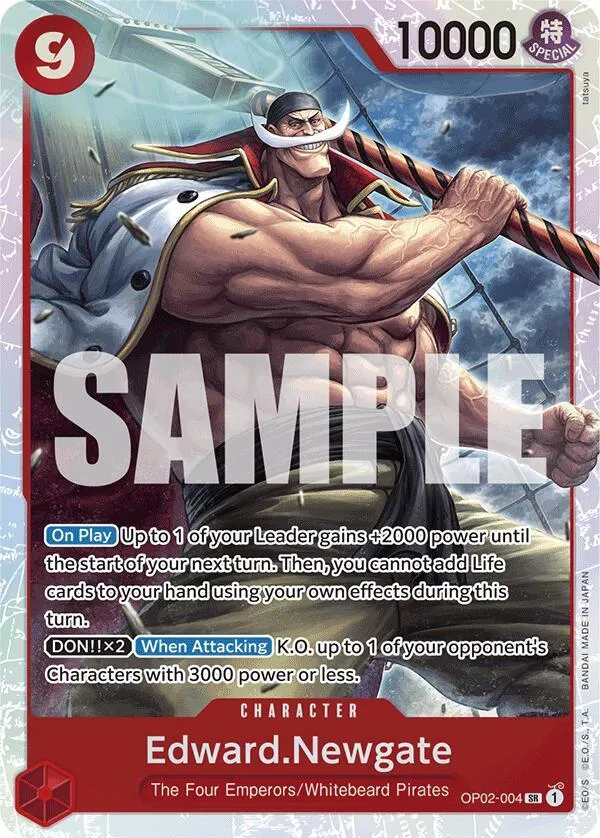 Edward.Newgate (OP02-004) — Premium Booster -The Best- — One Piece Card Game
