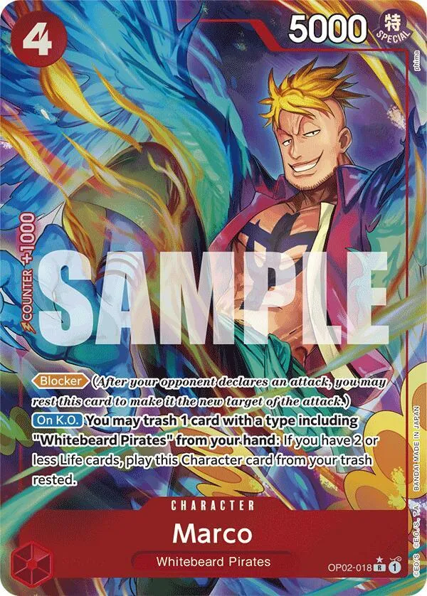 Marco (OP02-018) — Premium Booster -The Best- — One Piece Card Game