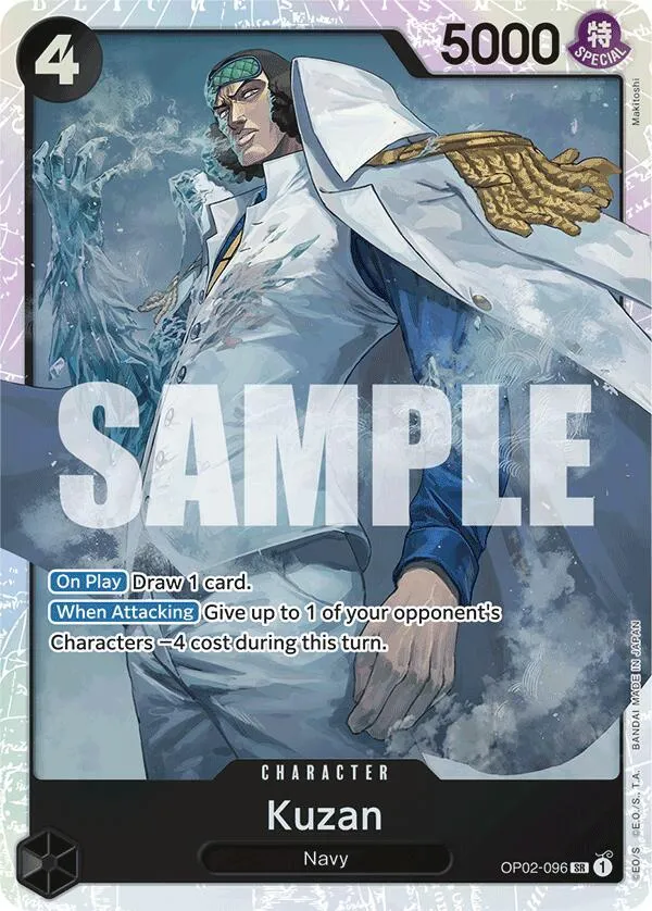 Kuzan (OP02-096) (Reprint) — Premium Booster -The Best- — One Piece Card Game