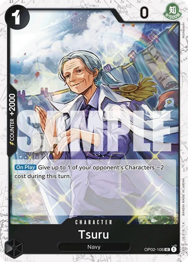 Tsuru (Jolly Roger Foil) — Premium Booster -The Best- — One Piece Card Game