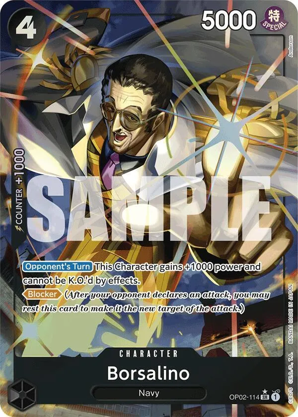 Borsalino (OP02-114) — Premium Booster -The Best- — One Piece Card Game