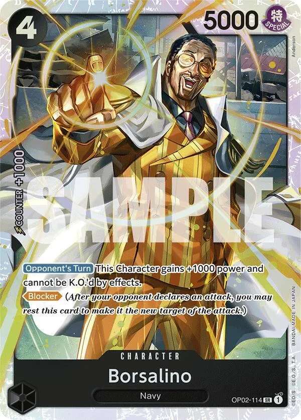 Borsalino (OP02-114) — Premium Booster -The Best- — One Piece Card Game