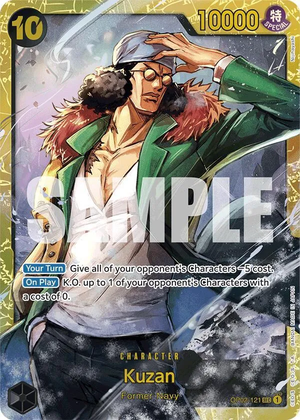 Kuzan (OP02-121) (Reprint) — Premium Booster -The Best- — One Piece Card Game