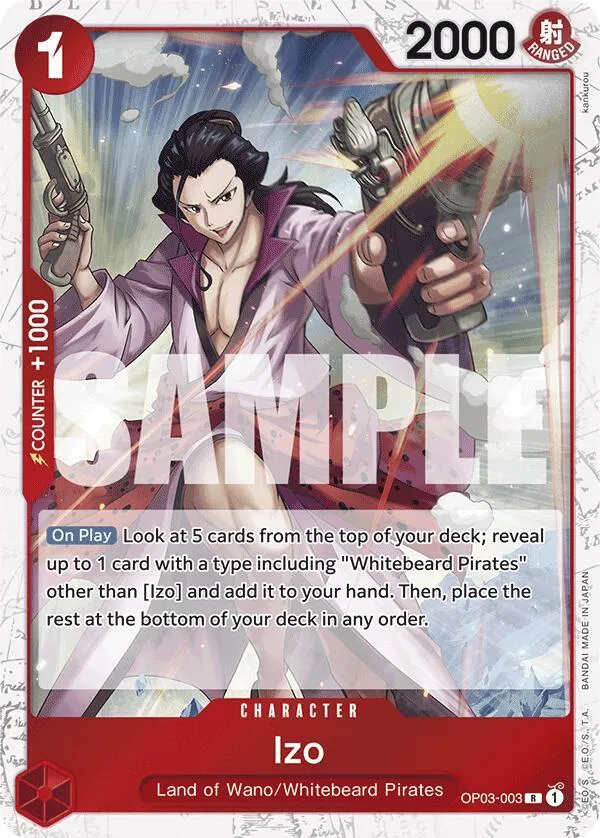 Izo (OP03-003) (Jolly Roger Foil) — Premium Booster -The Best- — One Piece Card Game