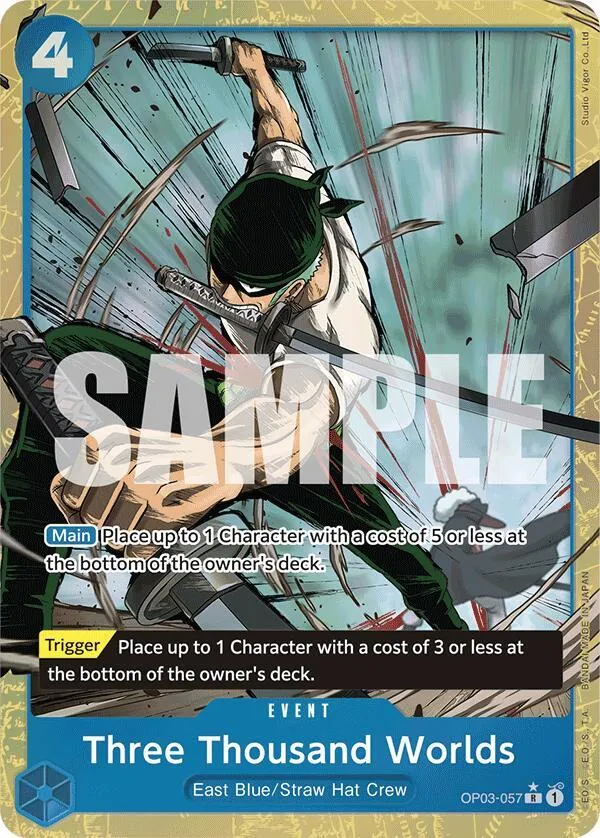 Three Thousand Worlds (Alternate Art) — Premium Booster -The Best- — One Piece Card Game
