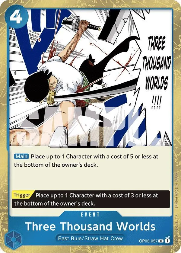 Three Thousand Worlds (Jolly Roger Foil) — Premium Booster -The Best- — One Piece Card Game