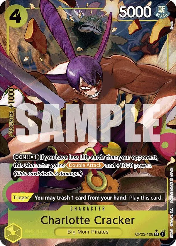 Charlotte Cracker (OP03-108) — Premium Booster -The Best- — One Piece Card Game