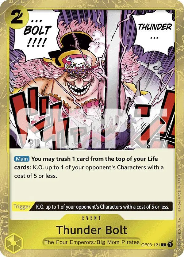Thunder Bolt (Jolly Roger Foil) — Premium Booster -The Best- — One Piece Card Game