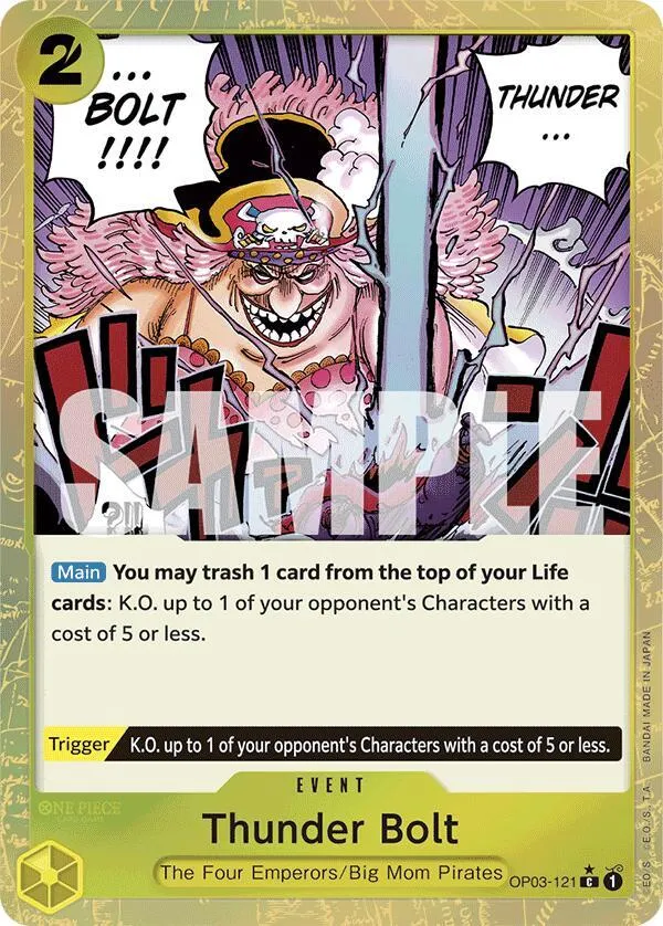 Thunder Bolt (Textured Foil) — Premium Booster -The Best- — One Piece Card Game