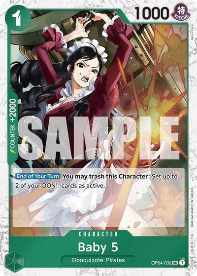 Baby 5 (OP04-032) (Jolly Roger Foil) — Premium Booster -The Best- — One Piece Card Game