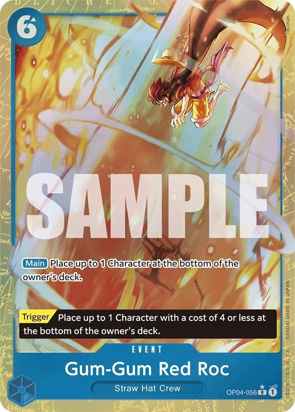 Gum-Gum Red Roc (OP04-056) — Premium Booster -The Best- — One Piece Card Game