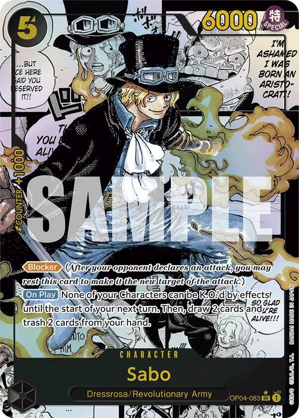 Sabo (OP04-083) (Manga) — Premium Booster -The Best- — One Piece Card Game
