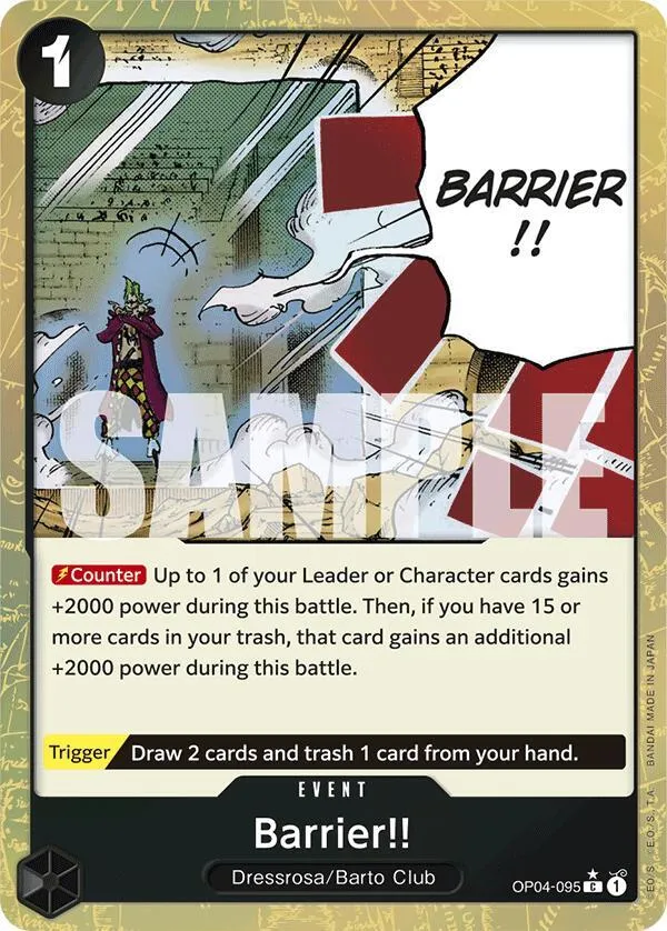 Barrier!! (Textured Foil) — Premium Booster -The Best- — One Piece Card Game
