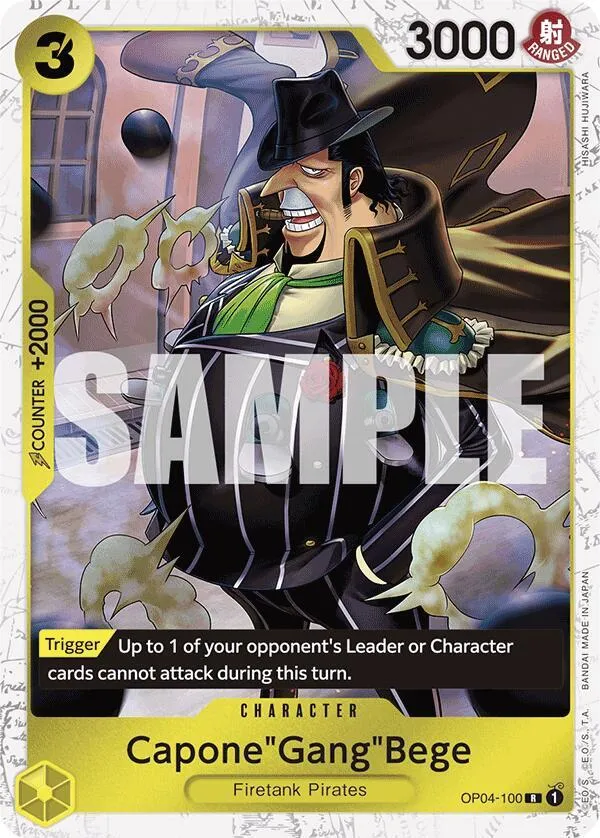 Capone"Gang"Bege (OP04-100) (Jolly Roger Foil) — Premium Booster -The Best- — One Piece Card Game