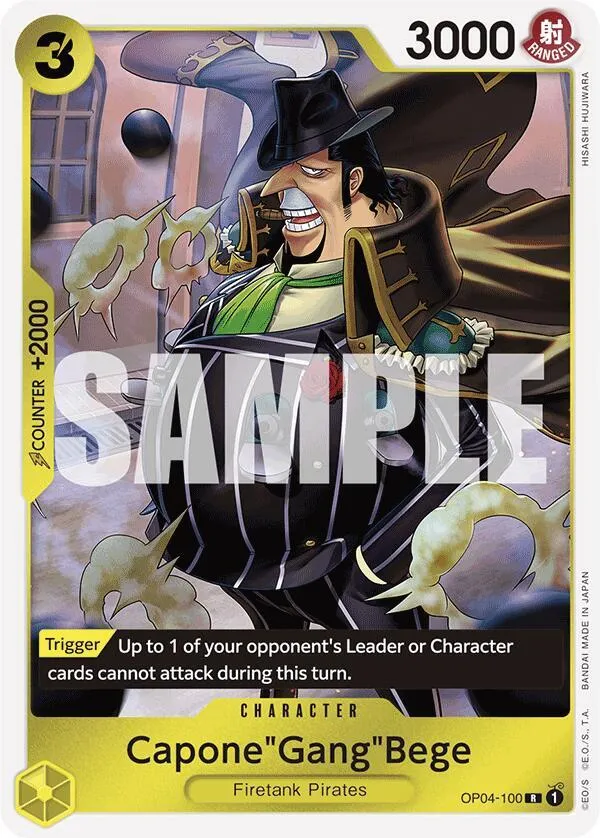 Capone"Gang"Bege (OP04-100) (Reprint) — Premium Booster -The Best- — One Piece Card Game