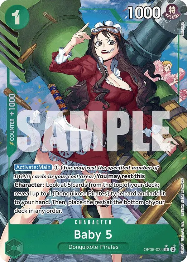 Baby 5 (OP05-034) (Alternate Art) — Premium Booster -The Best- — One Piece Card Game