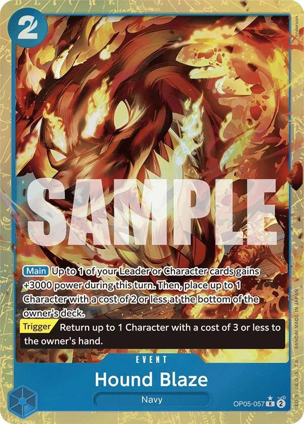 Hound Blaze (OP05-057) — Premium Booster -The Best- — One Piece Card Game
