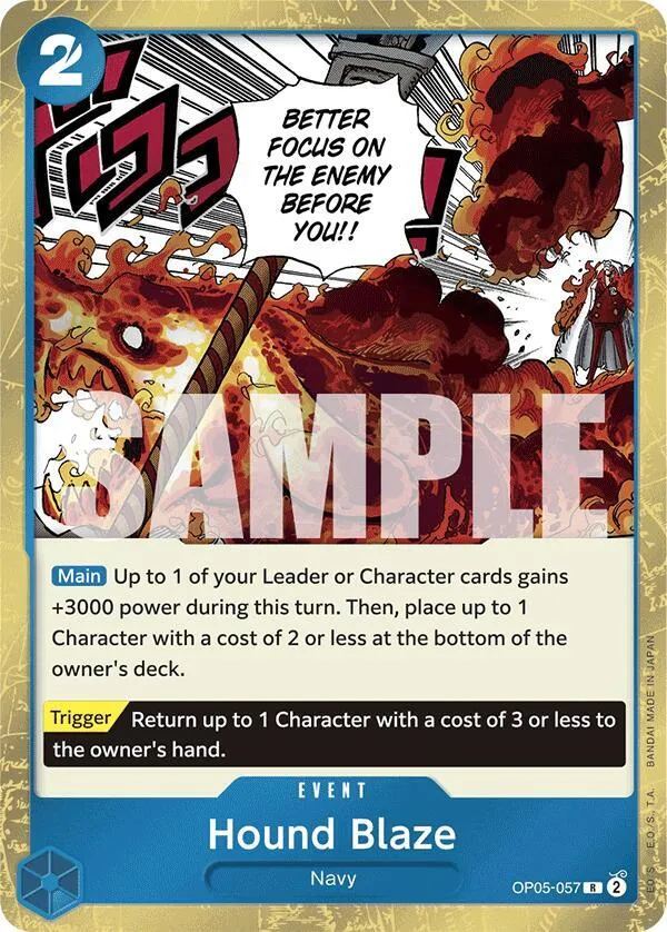 Hound Blaze (Jolly Roger Foil) — Premium Booster -The Best- — One Piece Card Game