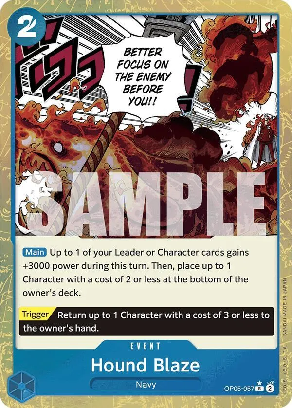 Hound Blaze (Textured Foil) — Premium Booster -The Best- — One Piece Card Game