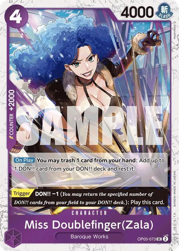 Miss Doublefinger(Zala) (Jolly Roger Foil) — Premium Booster -The Best- — One Piece Card Game