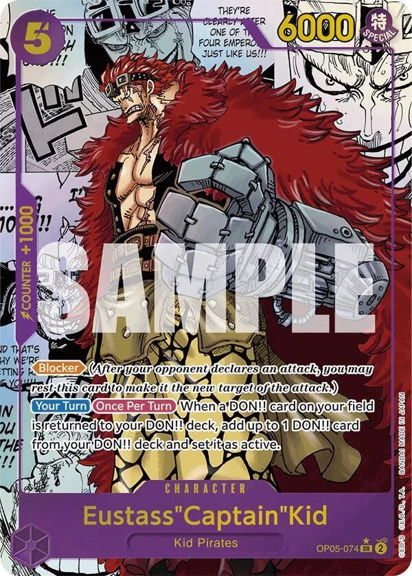 Eustass"Captain"Kid (OP05-074) (Manga) — Premium Booster -The Best- — One Piece Card Game
