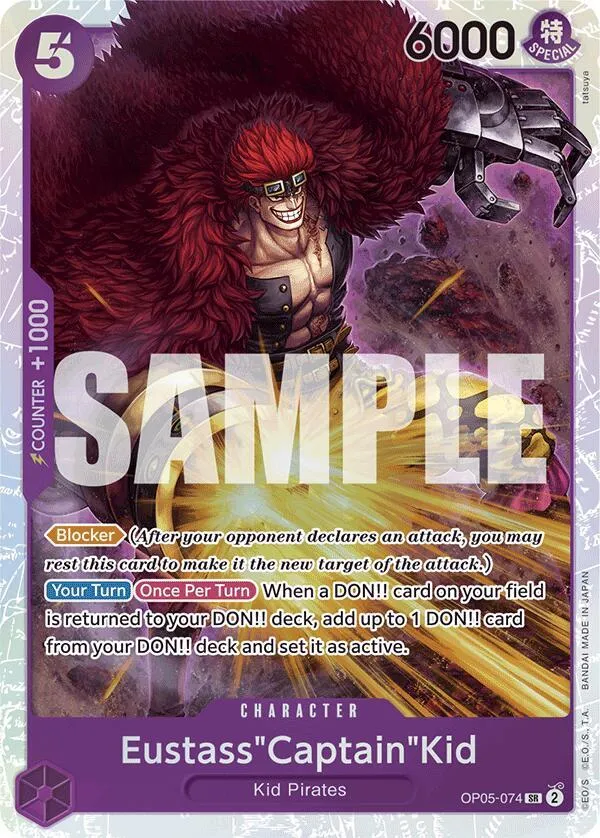 Eustass"Captain"Kid (OP05-074) — Premium Booster -The Best- — One Piece Card Game