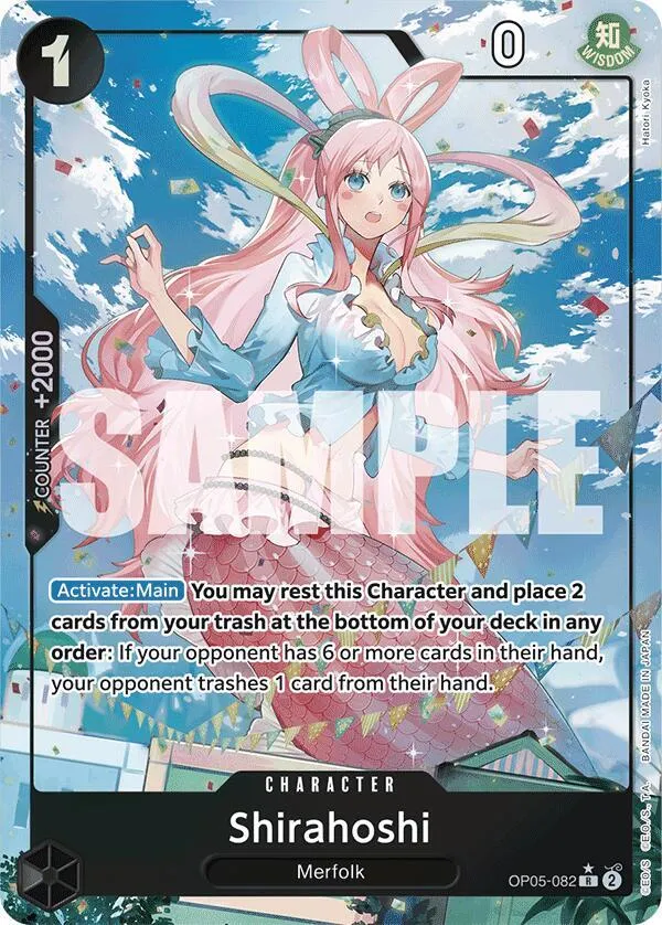 Shirahoshi (OP05-082) (Full Art) — Premium Booster -The Best- — One Piece Card Game