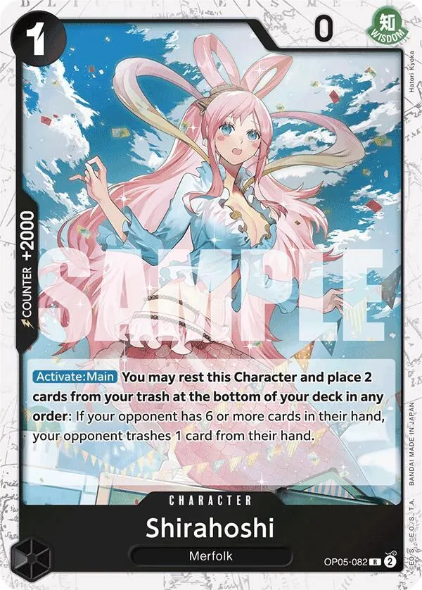 Shirahoshi (OP05-082) (Jolly Roger Foil) — Premium Booster -The Best- — One Piece Card Game