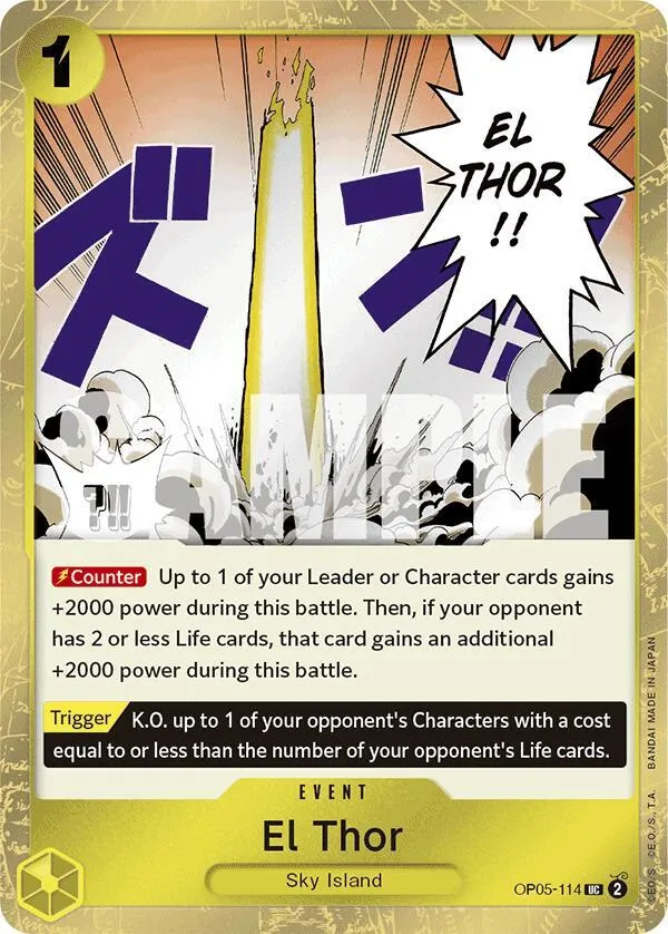 El Thor (Jolly Roger Foil) — Premium Booster -The Best- — One Piece Card Game