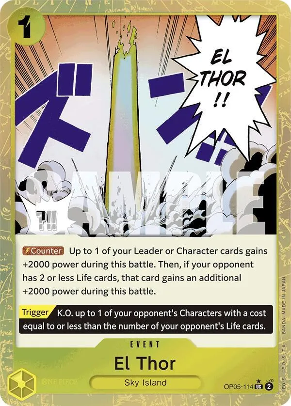 El Thor (Textured Foil) — Premium Booster -The Best- — One Piece Card Game