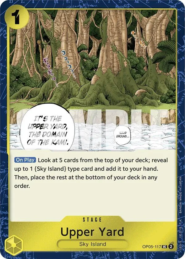 Upper Yard (Jolly Roger Foil) from Premium Booster -The Best- - One Piece Card Game