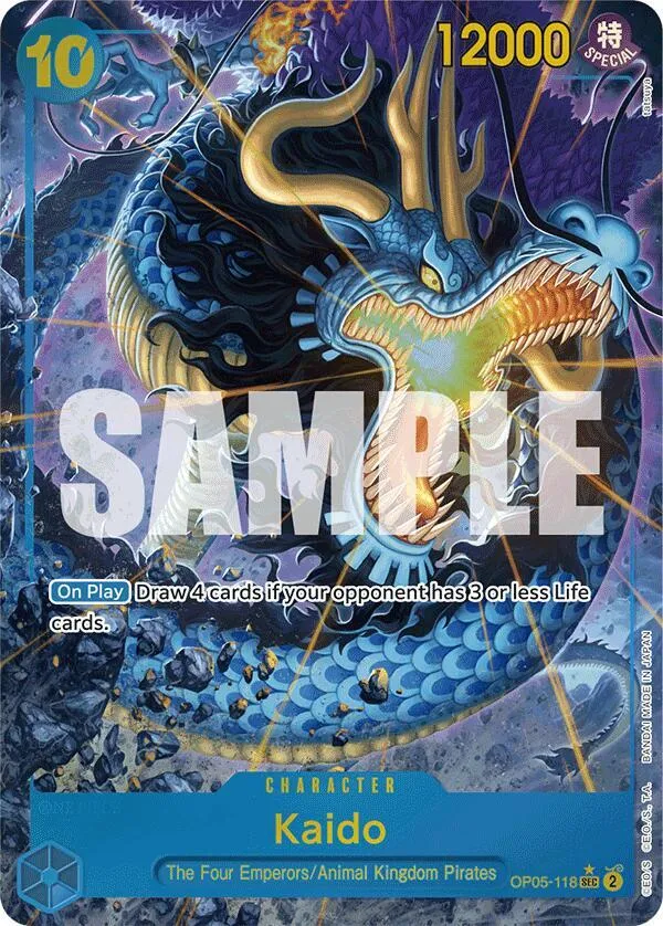 Kaido (OP05-118) (Alternate Art) — Premium Booster -The Best- — One Piece Card Game