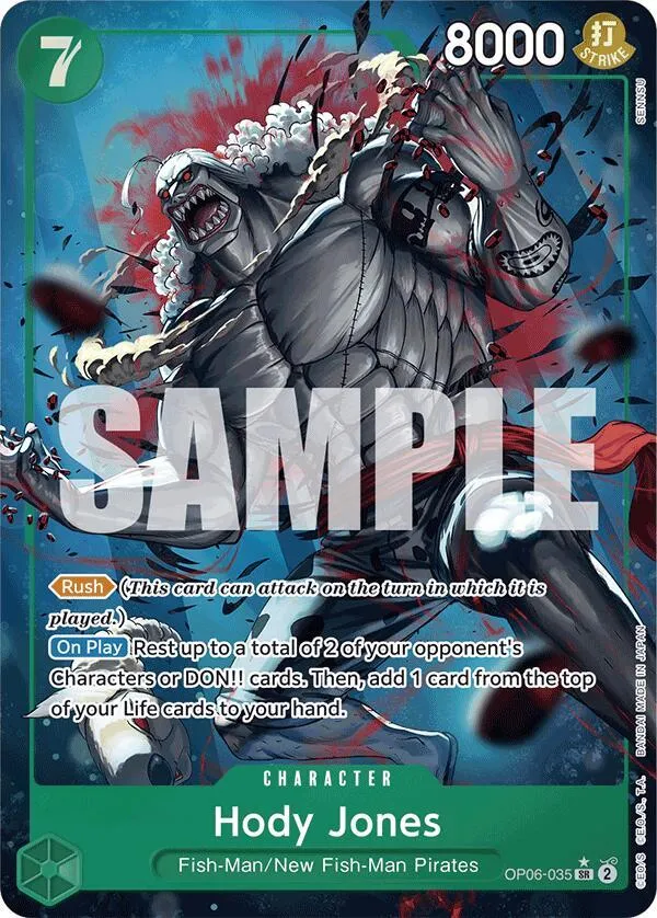 Hody Jones (OP06-035) — Premium Booster -The Best- — One Piece Card Game