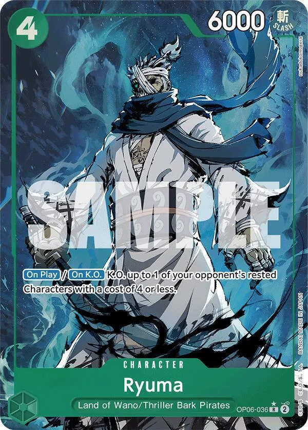 Ryuma (OP06-036) — Premium Booster -The Best- — One Piece Card Game