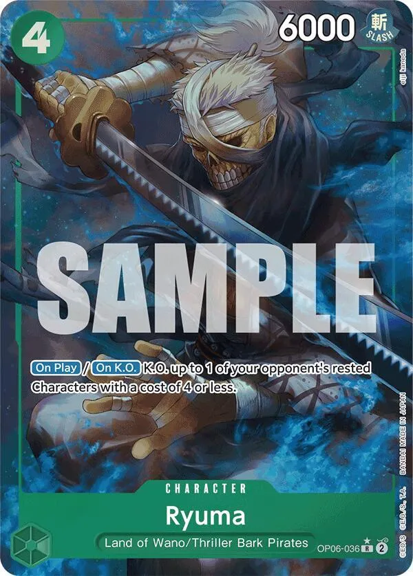 Ryuma (Full Art) — Premium Booster -The Best- — One Piece Card Game