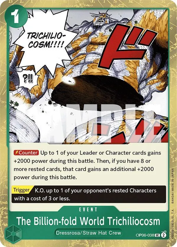 The Billion-fold World Trichiliocosm (Jolly Roger Foil) — Premium Booster -The Best- — One Piece Card Game