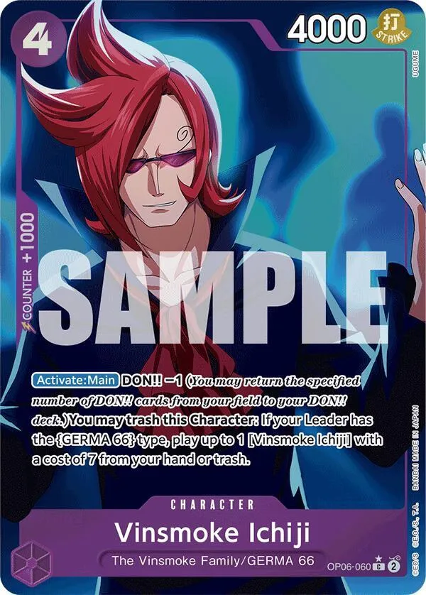 Vinsmoke Ichiji (OP06-060) (Full Art) — Premium Booster -The Best- — One Piece Card Game