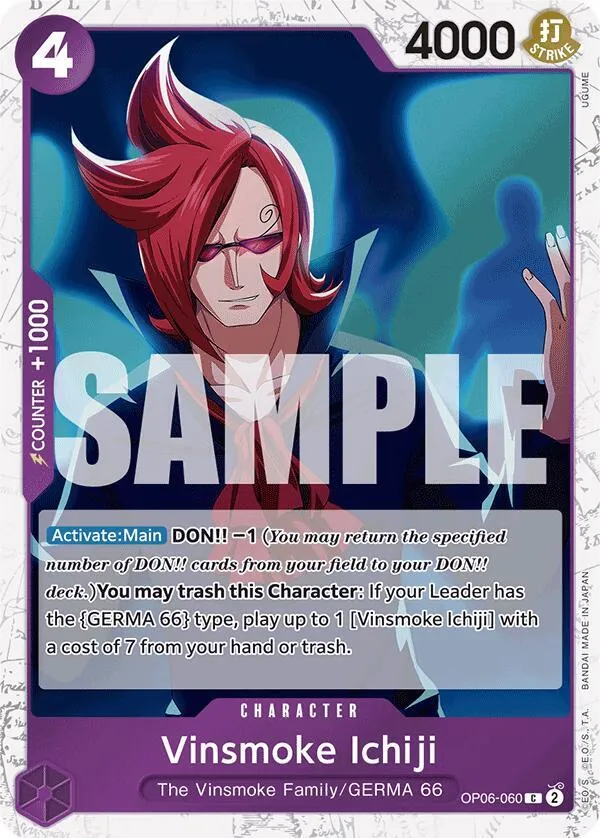 Vinsmoke Ichiji (OP06-060) (Jolly Roger Foil) — Premium Booster -The Best- — One Piece Card Game