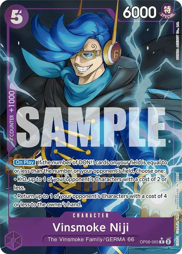 Vinsmoke Niji (OP06-065) (Alternate Art) — Premium Booster -The Best- — One Piece Card Game